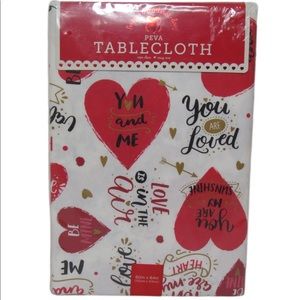 PEVA Valentine’s Day 60in x 84in Tablecloth(Heart)